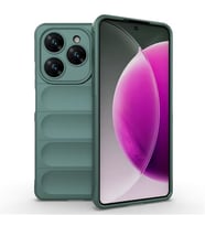 Coverzone Tecno Spark 20 Pro 4G ile Uyumlu K?l?f TPU Oyuklu Arka Y�zey Z-Etnik Esnek Silikon Kapak Tecno Spark 20 Pro 4G i�in O-tto Prime Silikon K?l?f Ye?il