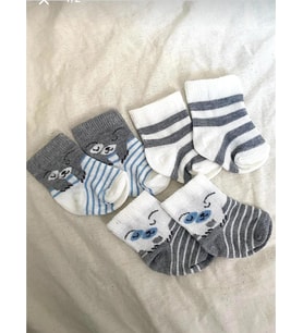 MİLAYS LİFE HOME COLLECTİON MİLAYS BABY KİDS ERKEK BEBEK PAMUKLU ÇORAP 0-3 AY