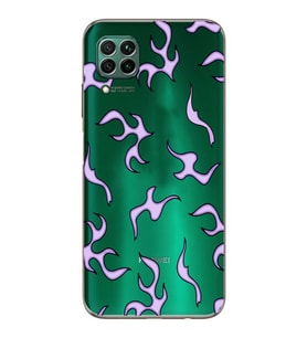 Huawei P40 Lite Uyumlu Baskılı Yumuşak Silikon Şeffaf Telefon Kılıfı