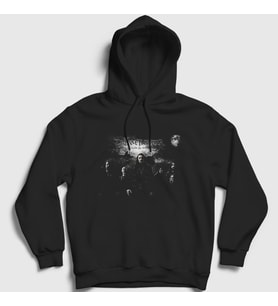 Presmono Unisex Siyah Linings Dream Theater Kapüşonlu Sweatshirt 143777tt