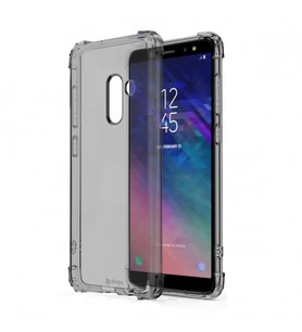 Blogy Galaxy A6 Plus ile Uyumlu Crystal Fit Kılıf Smoke Black