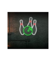 Bowling Topu ve Lobutu Şekilli Neon Tabela