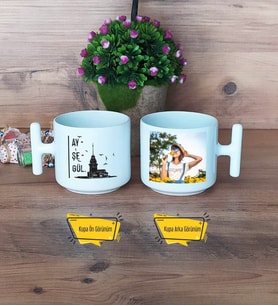 Kız Kulesi Kupa Bardak T Fotoğraflı Arkadaşa Hediye