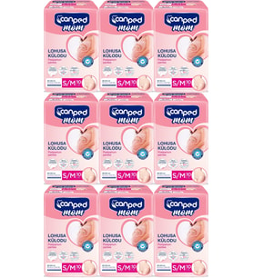 Canped Mom Lohusa Külodu - Külot Bez S - Small - Küçük / M - Medium - Orta 90 Adet (9PK*10)