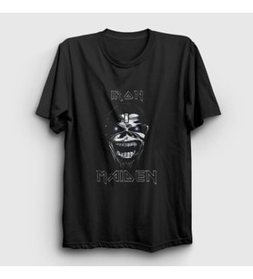 Presmono Unisex Siyah Metal Iron Maiden T-Shirt 86843tt
