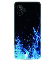 General Mobile GM 24 Pro Kılıf Silikon Desen Özel Seri Blue Fire 1678