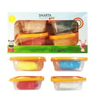Smarta Kids Havayla Kuruyan Modelleme Hamuru 4'lü Set 70 gr x 4 Renk 