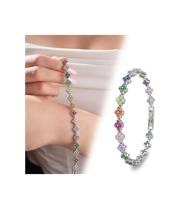 8mm Çakra Taşlı Ayarlanabilir Çiçek Kadın Bileklik 4227KBV6D5