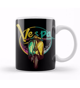 Vespa Design Kupa Bardak Porselen