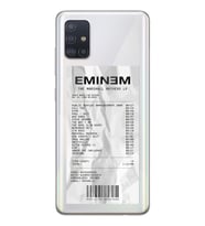 Samsung Galaxy A51 Uyumlu Eminem Tasarımlı Şeffaf Telefon Kılıfı