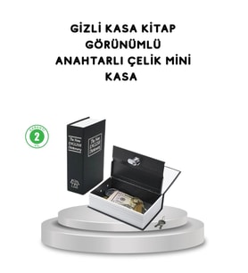 Gizli Kitap Kasa – Metal Gövdeli Anahtarlı