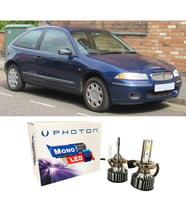 Rover 200 Led Xenon Uzun + Kısa Far Ampulü H4 Mono Yeni Seri Beyaz