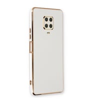 Microsonic Xiaomi Redmi Note 9 Pro Max Kılıf Olive Plated Beyaz