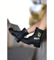 Konfores 1385 Unisex Anatomik Tabanlı Spor Bot (Siyah)