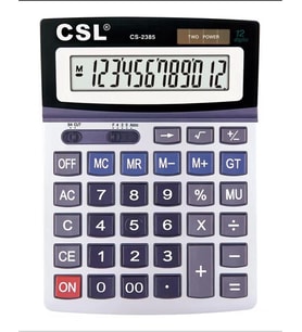 CSL CS-2385 12 Hane Masa Tipi Oynar Başlıklı Hesap Makinesi