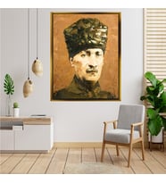 ÇERÇEVELİ ATATÜRK TABLO S127