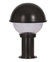 AVONNI BSU-68064-BSY-M1-K Siyah Boyalı Dış Mekan Aydınlatma E27 Aluminyum Polikarbon Cam 30cm