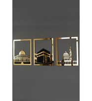 3'lü Tablo Seti – Mescid-i Aksa, Mescid-i Haram ve Mescid-i Nebevî