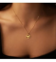 Kişiye Özel 925 Ayar Gümüş Şık Anka Kuşu Kolye (Gold)