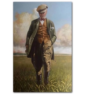 Cakatablo Mustafa Kemal Atatürk Buğday Tarlasında Görsel MDF Tablo