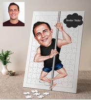 Karikatürlü Arkadaşa Eğlenceli Kişiye Özel Puzzle