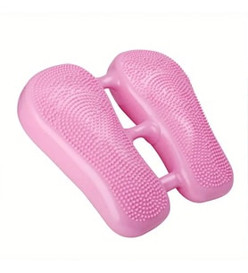 EZERE Ayak Denge Pedalı Egzersiz Aleti Ev Fitness İçin Şişme Mini Stepper (Pembe)