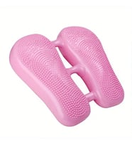 EZERE Ayak Denge Pedalı Egzersiz Aleti Ev Fitness İçin Şişme Mini Stepper (Pembe)