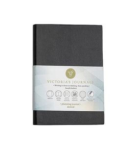 Victoria's Journals Smyth Esnek Kapak 14x20 96 Yaprak Çizgili Planlayıcı Defter Siyah 124-1067