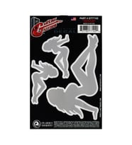 Planet Waves GT77102 Gitar Tattoo Trucker Girl Sticker  Kolay Uygulanır - İz Bırakmaz - Şık Tasarım