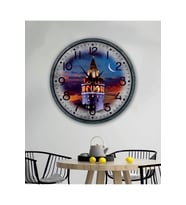 bilge Tasarım retro GALATA KULESİ Duvar Saati 40 x 40 CM (Karışık)