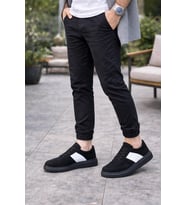 Lunex Erkek Bağcıklı Süet Günlük Spor Sneaker Ayakkabı - Taba - Beyaz