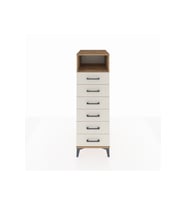 Kronos Dolap Tek Raflı 6 Çekmeceli 44x59x134 Çam-Aytaşı