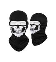 Motosiklet Kurukafa Balaklava Güneş Koruyucu Rüzgar Geçirmez Motor Maske Yüz Koruma (Siyah)
