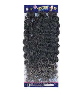 Sister Afro Dalgası Saç - Siyah Gri Ombreli T1B/Grey