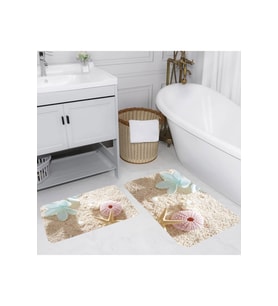 Eliana Home Baskılı 2'li Banyo Paspas Takımı RVG5023