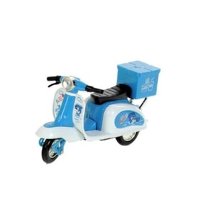 Çek Bırak Metal Vespa Motor 12 Cm - FY361A-12D - Mavi