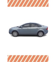 Ford Focus 2 Sedan 2005-2011 4'lü Mügen Tip Cam Rüzgarlığı