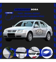 Volksvogen Bora Oto Araç Kapı Koruma Fitili 5metre Parlak Mavi Renk