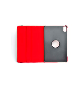Apple iPad Air 10.9 2022 10.Nesil Dönebilen Standlı Tablet Kılıfı (Açık Pembe)