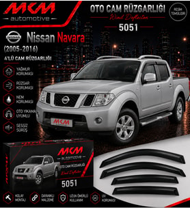 Nissan Navara (2005-2016) 4'lü Mugen Cam Rüzgarlığı