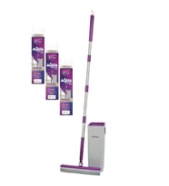 Aqua Mop Temizlik Seti + 3 Adet Yedek Mop Avantaj Paketi