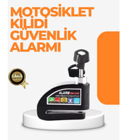 Alarm Sensörlü Disk Kilidi Motosiklet Scooter Bisiklet Güvenlik