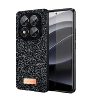 Onegif Xiaomi Redmi Note 14 Pro 5G Bright Simli Kapak - Siyah