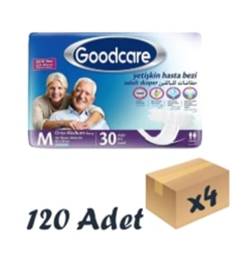 Bel Bantlı Yetişkin Hasta Bezi Medium 30 Lu 4 Paket 120 Adet