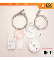 Porsche Carrera 911 (996) 1997-2005 99662411103 99662411203 İçin Elektrikli Arka Cam Kriko Seti