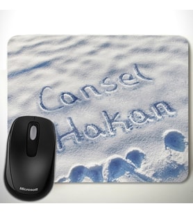 Kişiye Özel Adını Karlara Yazdım Mousepad