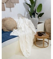 Koza Home Espuma De Mar Krem Tek Kişilik Battaniye 160x220 37126