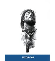 MXQB-005 ORTA BOY ÇARMAGA ÇEKİLEN İSA DESEN GEÇİCİ DÖVME-TATTO