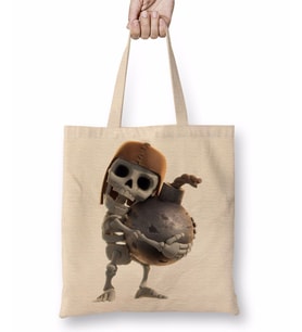 Skeleton Carrying Bomb Clash of Clans Clash Bez Çanta Uzun Saplı