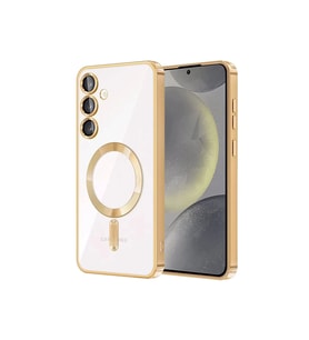 Newface Samsung Galaxy S23 Plus Kılıf Kross Magneticsafe Kapak - Gold